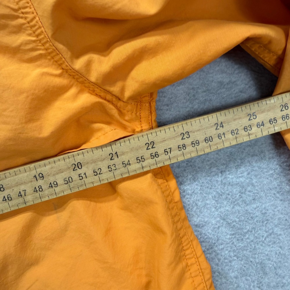 LL Bean Fishing Shirt Mens Medium Orange Long Sleeve Roll Tab Nylon Guide Angler - Picture 7 of 10